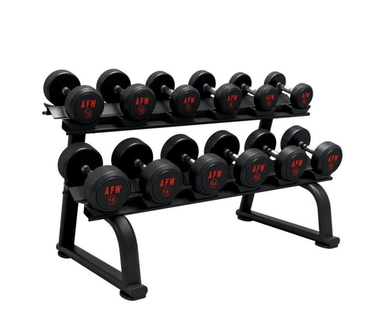 Rack Mancuernas 2 baldas 6 pares