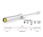 Barra Hard Chromed Premier 220 cm.