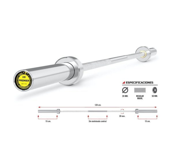 Barra Premier Chromed 120 cm.