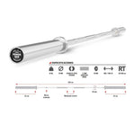 Barra Iron Power Bar Powerlifting 220 cm.