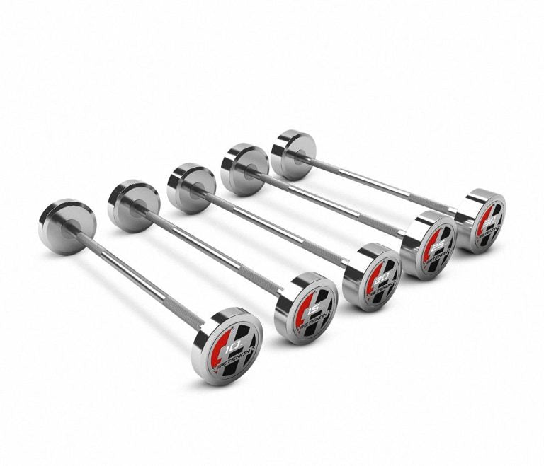 Kit 5 barras rectas bíceps 10 a 30 kg Iron