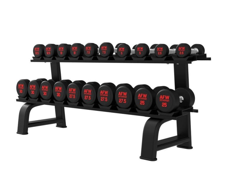 Rack Mancuernas 2 baldas 10 pares