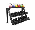 Rack Mancuernas Hexagonales 3 Bandejas