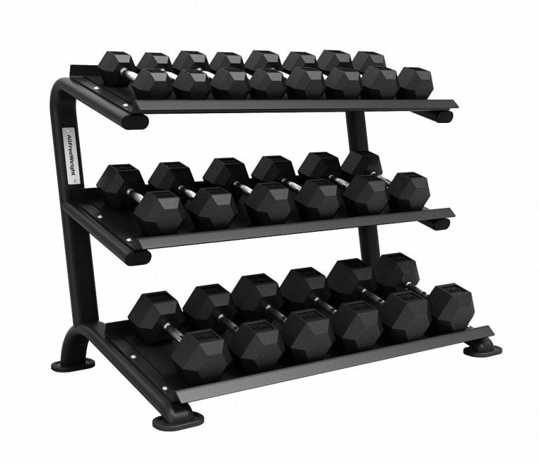 Rack Mancuernas Hexagonales 3 bandejas