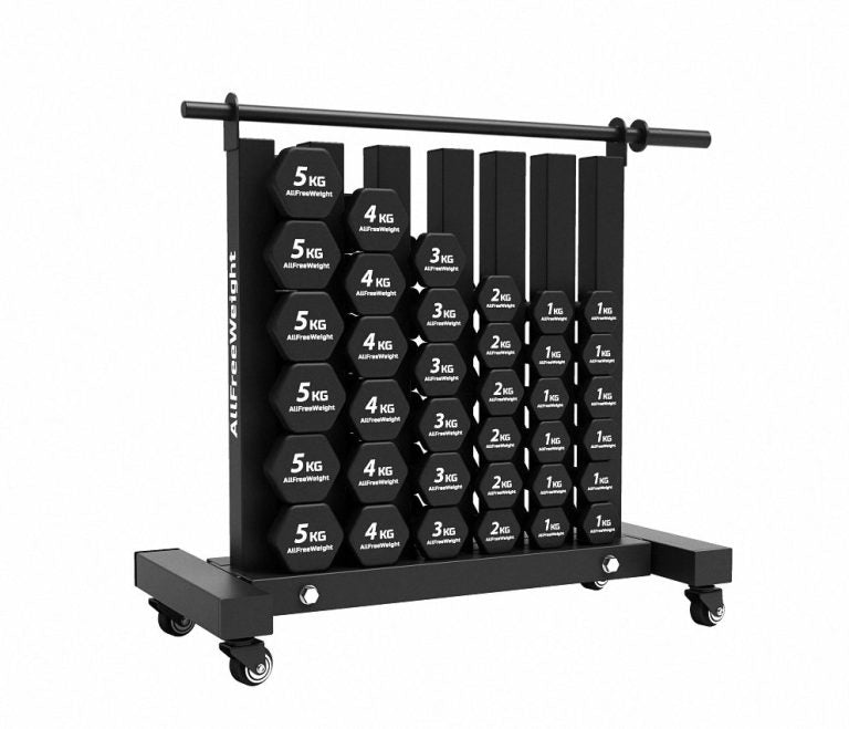 Rack mancuernas vinilo vertical 6L