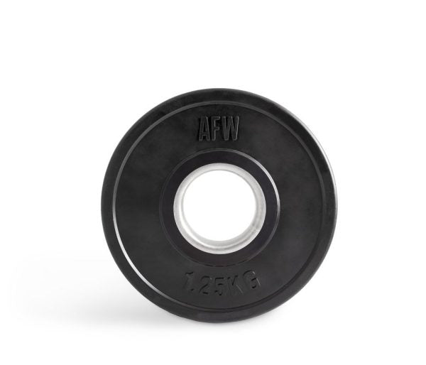Discos Fraccionales Bumper negro 1,25KG